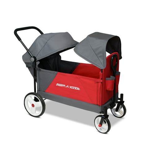 <b>Radio</b> <b>Flyer</b> <b>Wagon</b> <b>with</b> Canopy: Maneuverability, Size & Design. . Radio flyer discovery stroll n wagon with canopies folding wagon